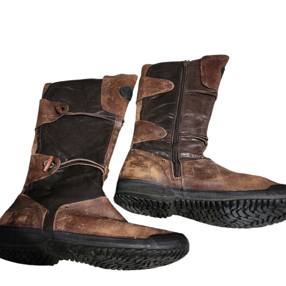 Palladium Distressed Leather Boots